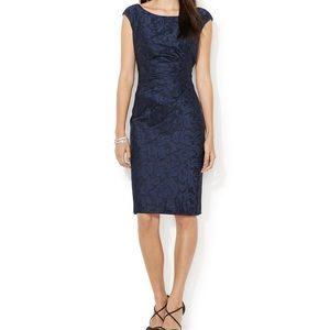 NWT Ralph Lauren Jacquard Lace Print dress size 12